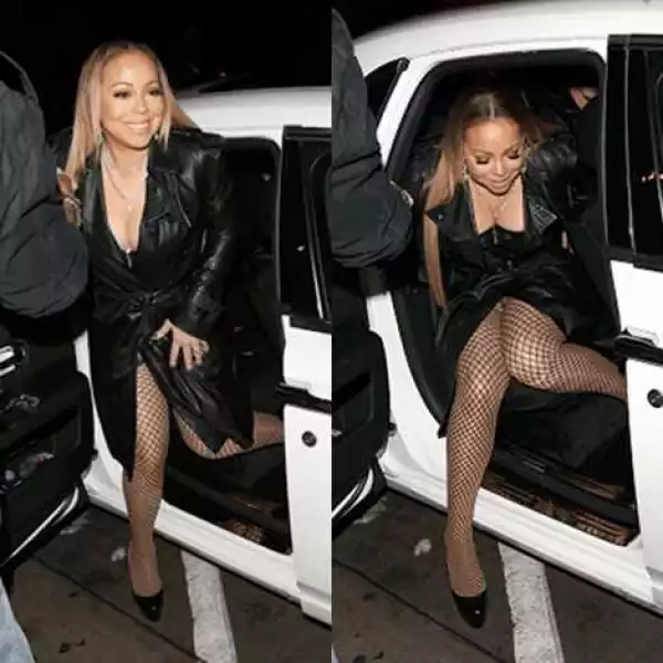 Paparazzi Photographs Mariah Carey Leaving Her Car...and She